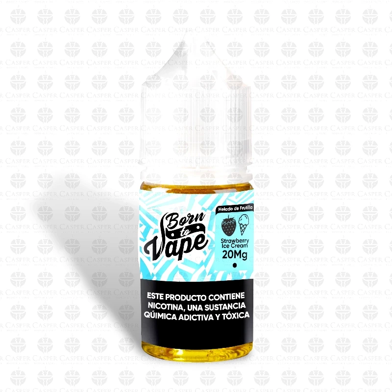 BORN TO VAPE 30ML-50MG STRAWBERRY ICE CREAM