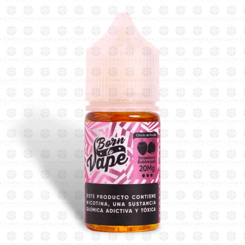 BORN TO VAPE 30ML-50MG STRAWBERRY BUBBLEGUM