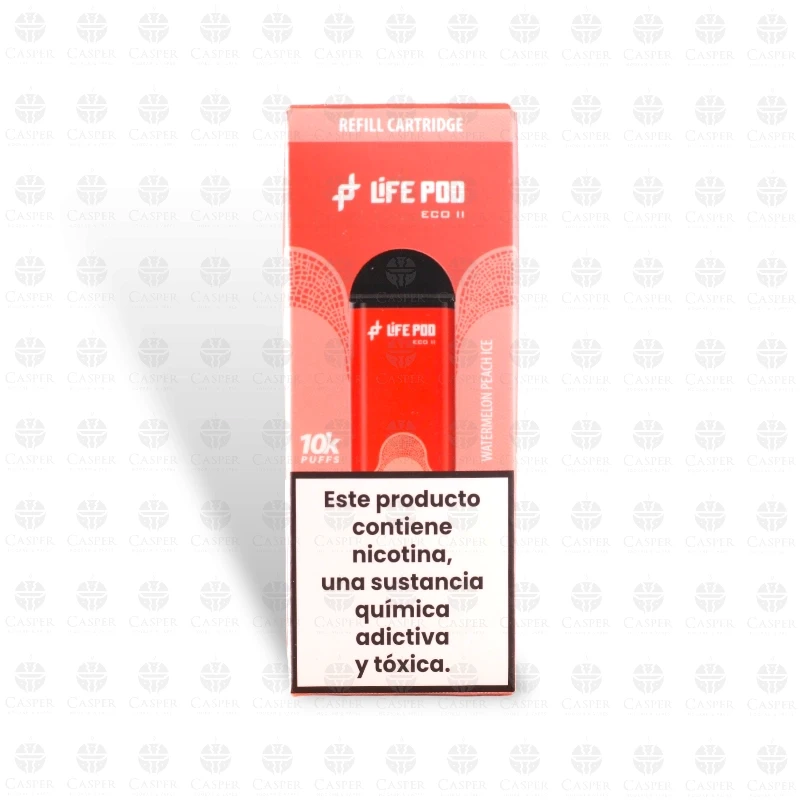 LIFE POD ECO II CARTUCHO 10000 PUFF WATERMELON PEACH ICE