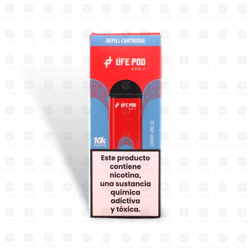 LIFE POD ECO II CARTUCHO 10000 PUFF CHERRY LIME ICE