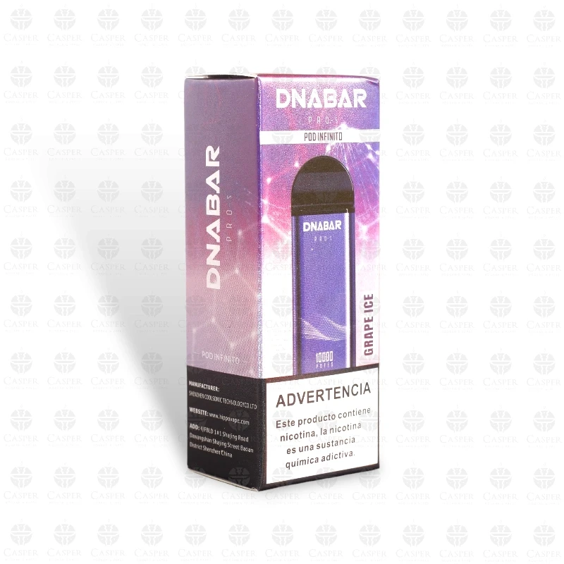 DNA BAR CARTUCHO 10,000 PUFF GRAPE ICE