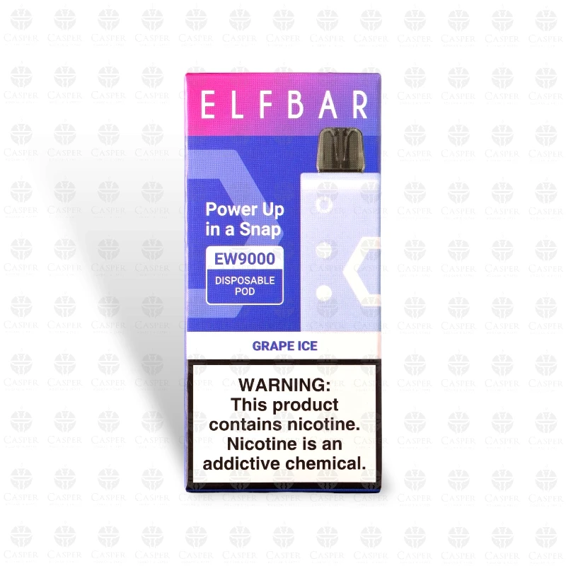 ELF BAR CARTUCHO EW 9000 PUFF GRAPE ICE