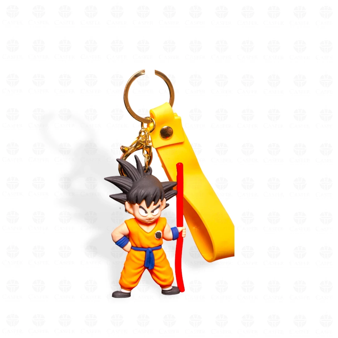 LLAVERO GOKU BASTON AMARILLO