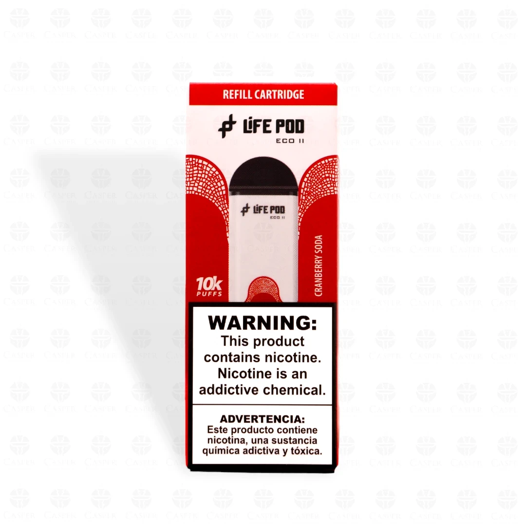 LIFE POD ECO II CARTUCHO 10000 PUFF CRANBERRY SODA