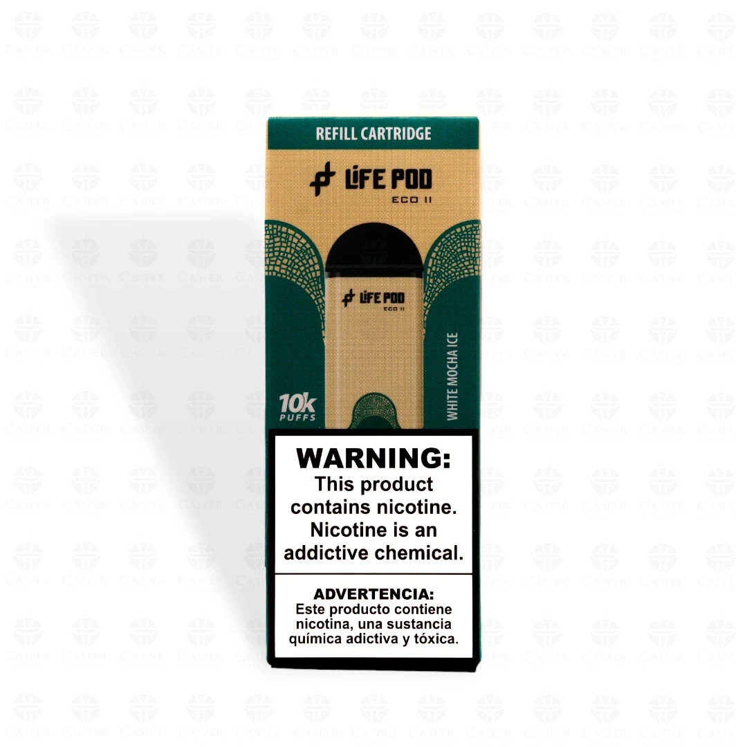 LIFE POD ECO II CARTUCHO 10000 PUFF WHITE MOCHA