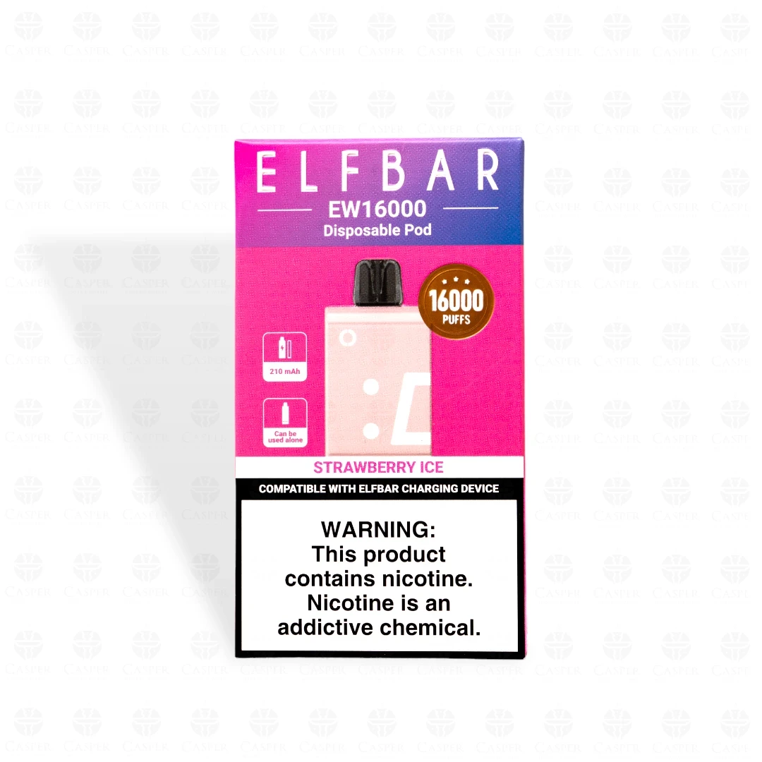 ELF BAR CARTUCHO EW 16000 PUFF STRAWBERRY ICE