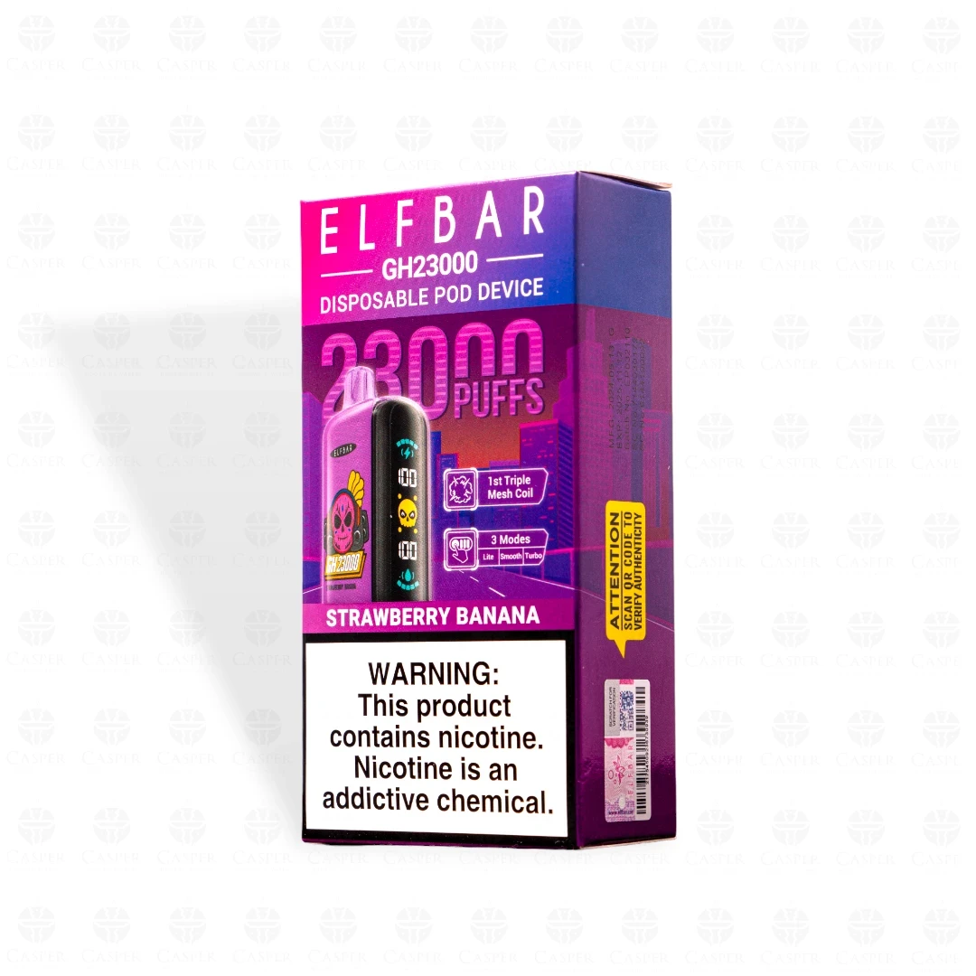 ELF BAR GH 23000 PUFF STRAWBERRY BANANA