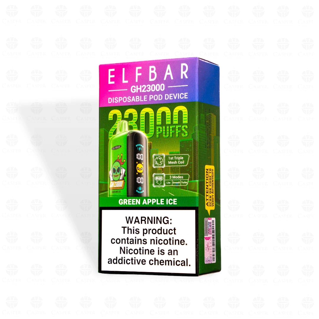 ELF BAR GH 23000 PUFF GREEN APPLE ICE