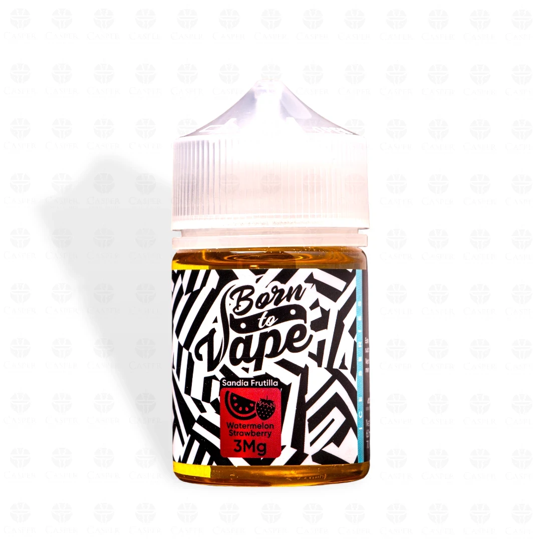 BORN TO VAPE 60ML-3MG WATERMELON STRAWBERRY