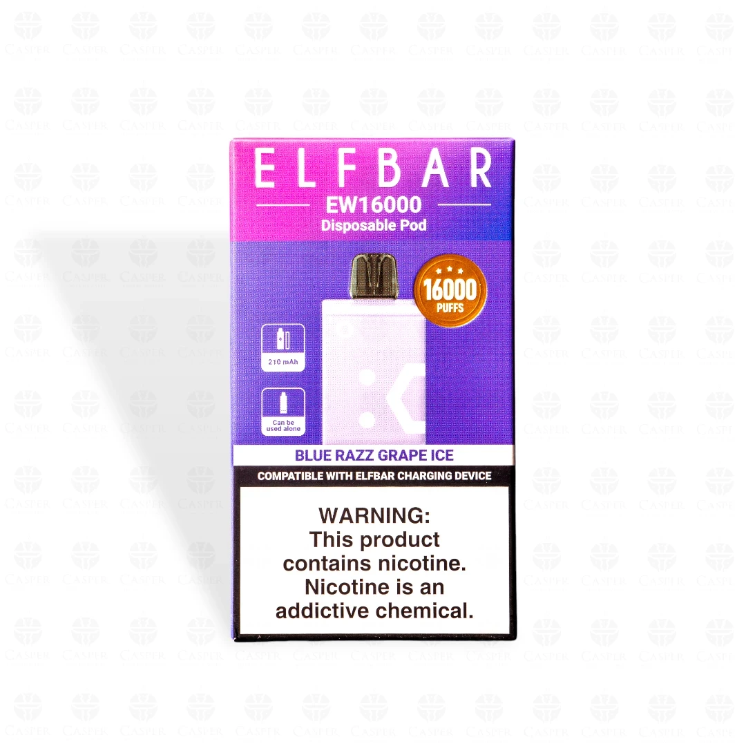 ELF BAR CARTUCHO EW 16000 PUFF BLUE RAZZ GRAPE