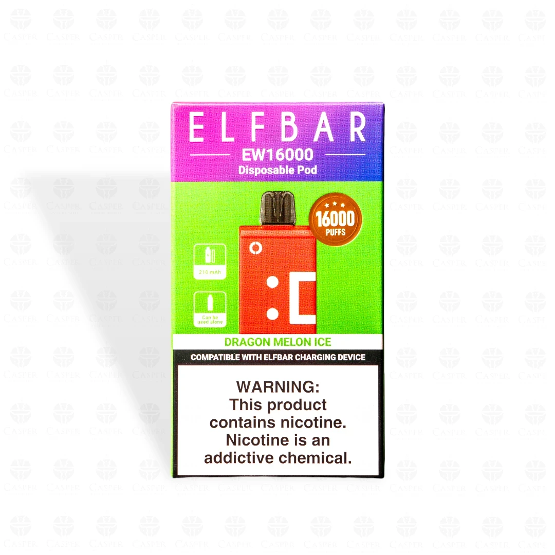 ELF BAR CARTUCHO EW 16000 PUFF DRAGON MELON ICE