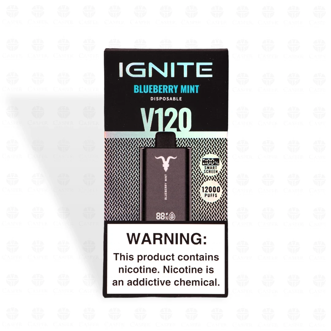 IGNITE BLACK V120 12000 PUFF BLUEBRRRY MINT