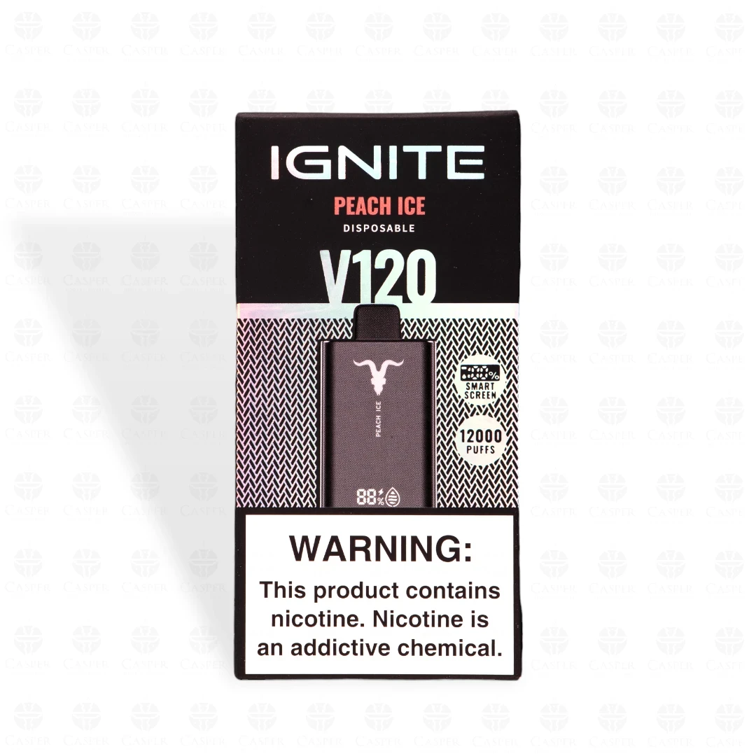 IGNITE BLACK V120 12000 PUFF PEACH ICE