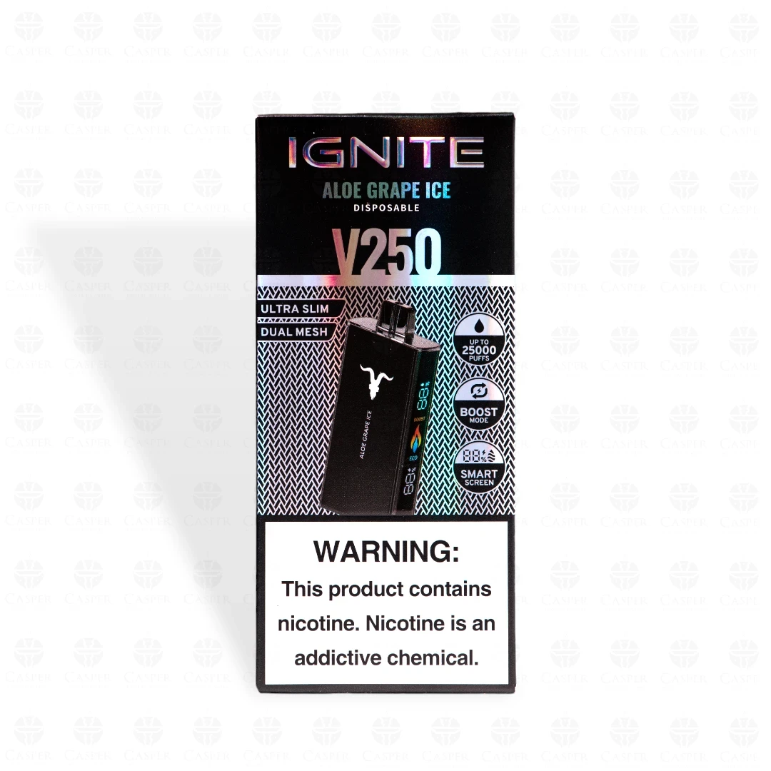 IGNITE BLACK V250 25000 PUFF ALOE GRAPE