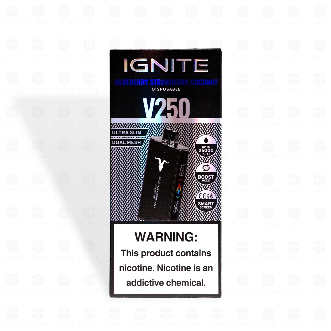 IGNITE BLACK V250 25000 PUFF BLUEBERRY STRAWBERRY