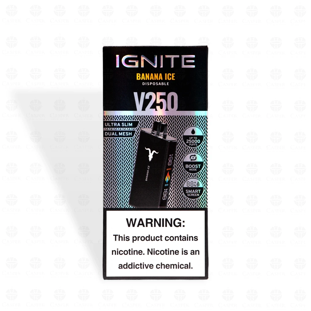 IGNITE BLACK V250 25000 PUFF BANANA ICE