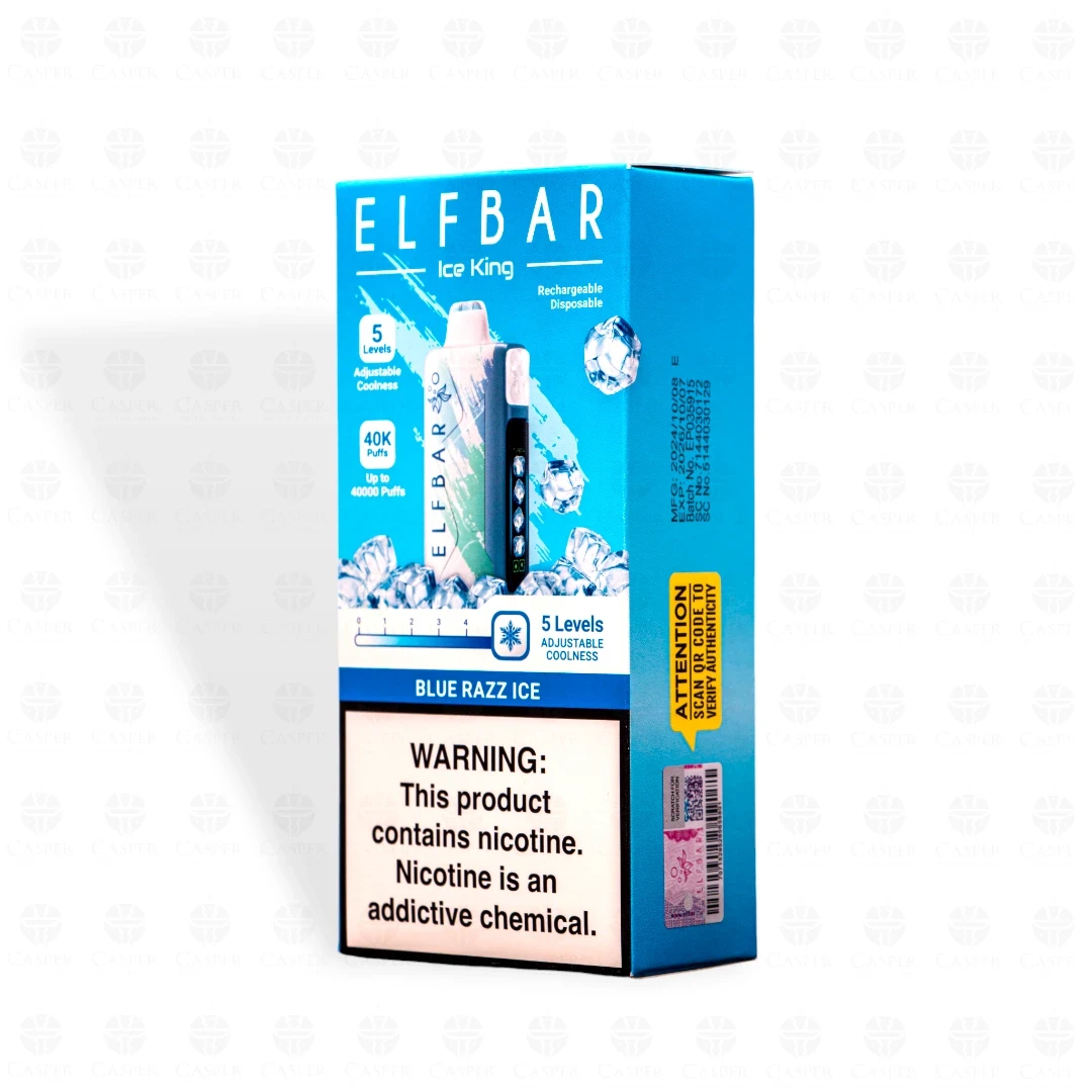 ELF BAR ICE KING 40,000 PUFF BLUE RAZZ ICE