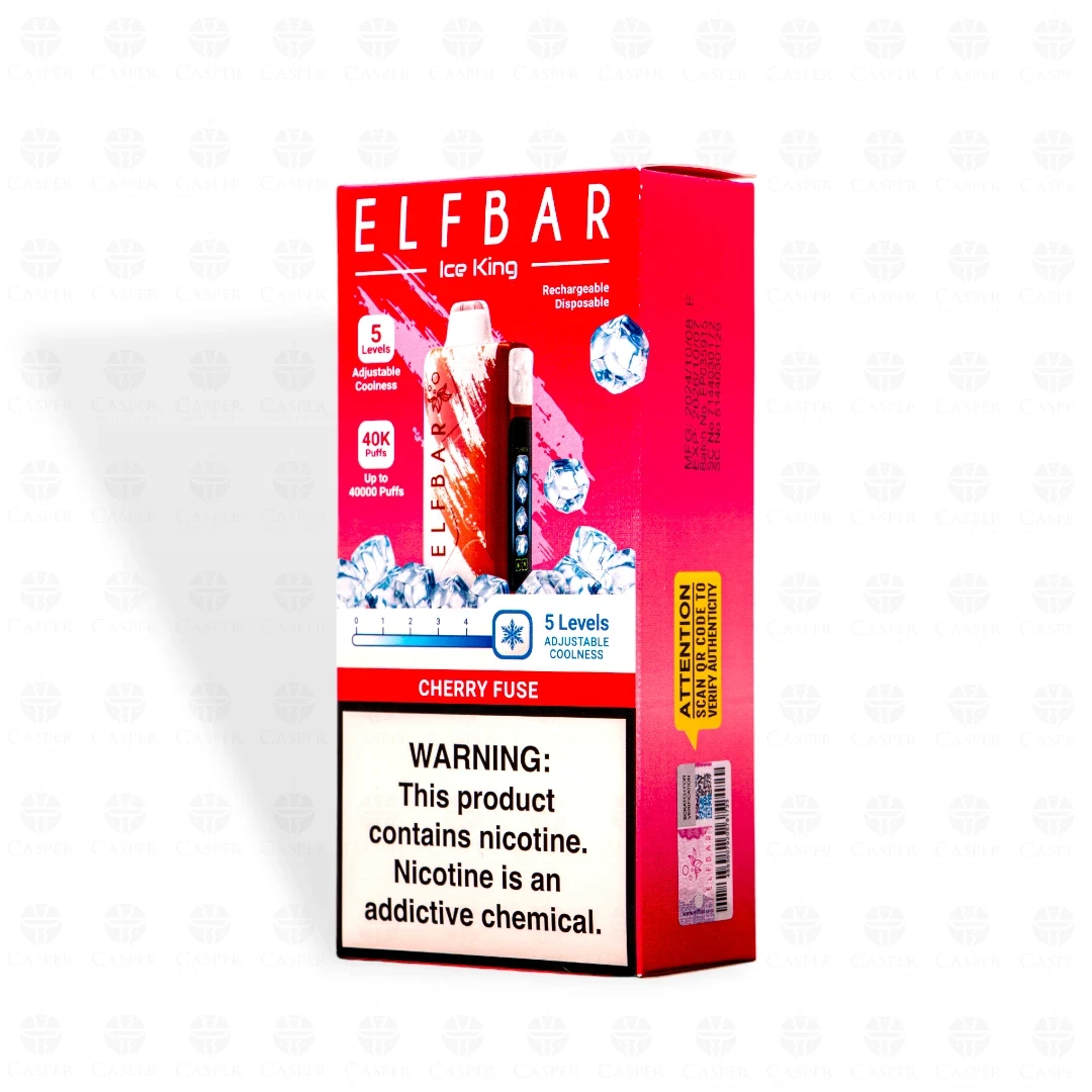 ELF BAR ICE KING 40,000 PUFF CHERRY FUSE