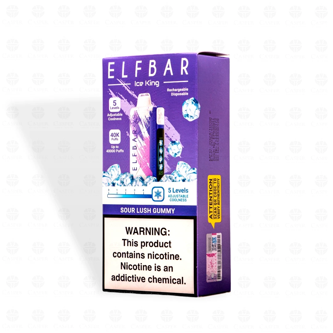 ELF BAR ICE KING 40,000 PUFF SOUR LUSH GUMMY