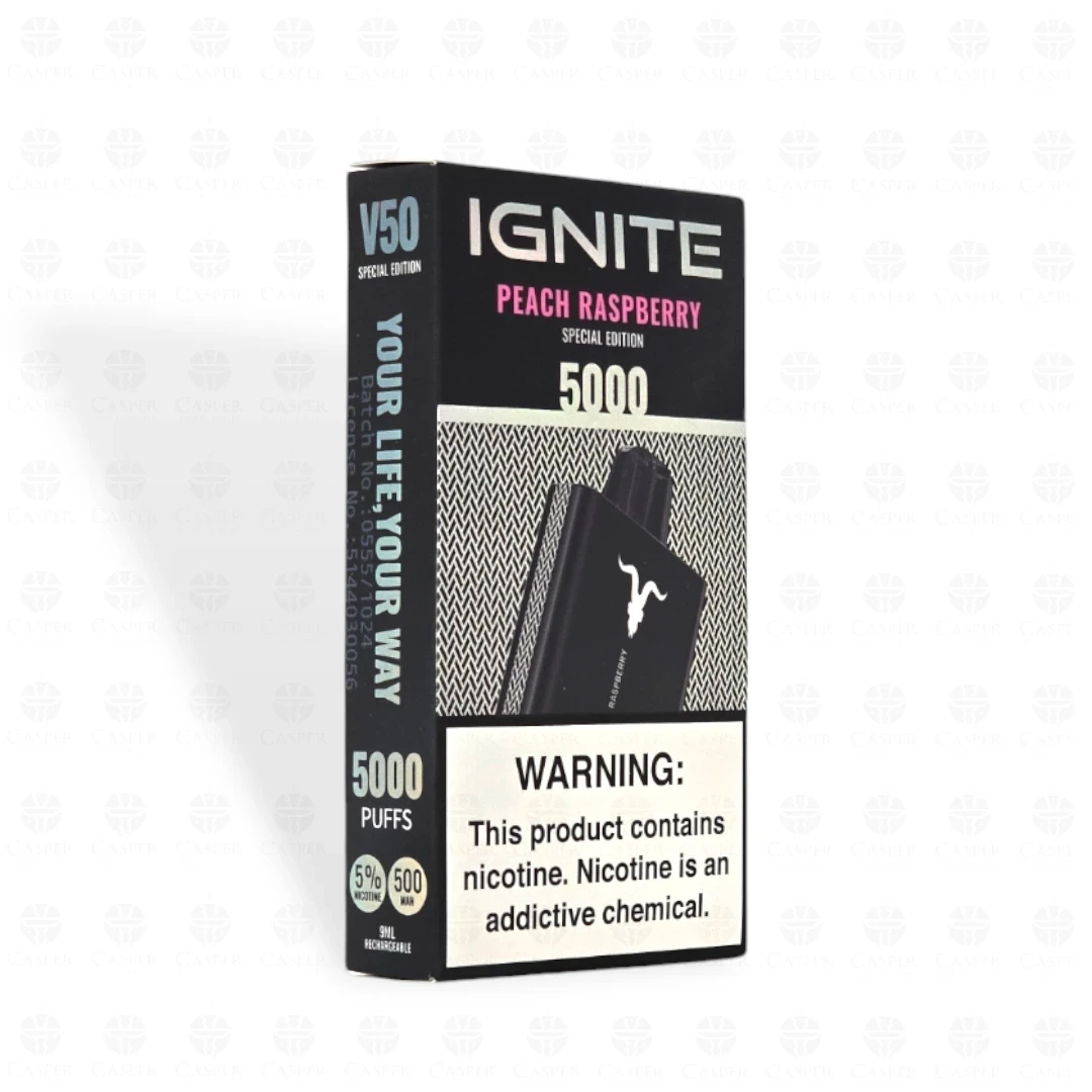 IGNITE 5000 PUFF PEACH RASPBERRY