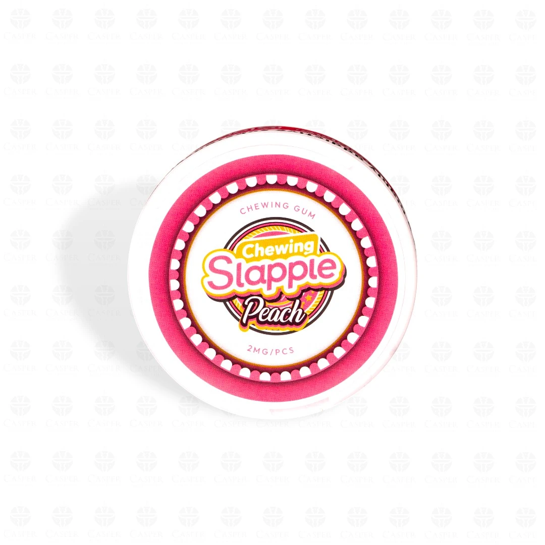 SLAPPLE NICOTINE CHEWING GUM 2MG-40PCS PEACH