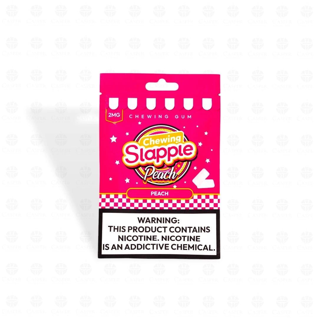 SLAPPLE NICOTINE CHEWING GUM 2MG-20PCS PEACH